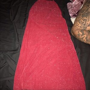 Sparkly red dress